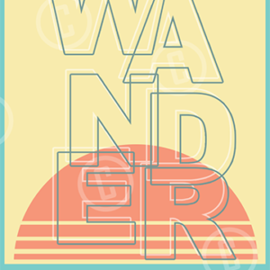 Just Wander Kwaj Life Sticker