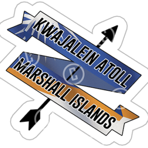 Kwajalein Atoll Marshall Islands Arrow Sticker