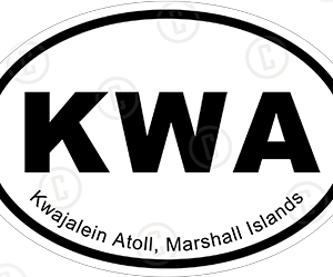 KWA Airport Code Sticker